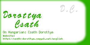 dorottya csath business card